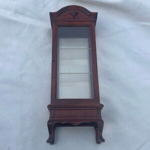 Vintage 1:12 Dollhouse Miniature Display Cupboard Wood 
Cabinet for display